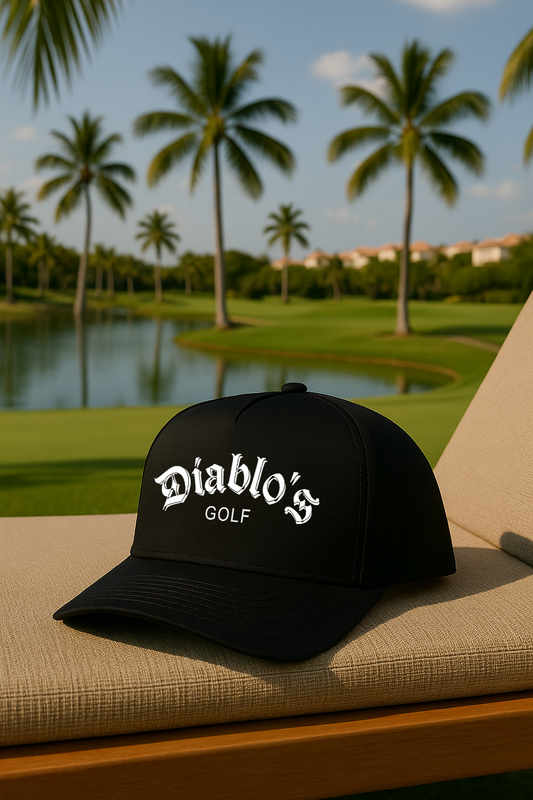 Diablo's Golf Black Snapback Hat